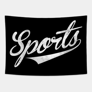 The word Sports | A shirt that says Sports Tapestry