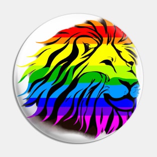 Cute Colorful Rainbow Lion Shape Head Drawing Pin