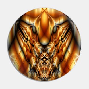 golden brown tigers eye Pin