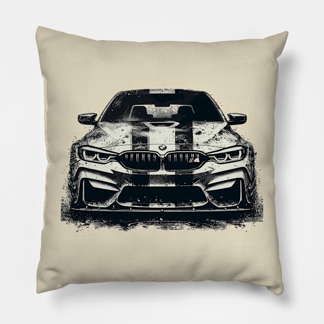 BMW M4 Pillow by Vehicles-Art