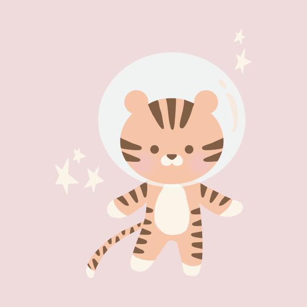 Space Tiger by littlemoondance