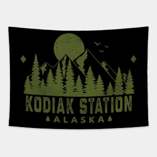 Kodiak Station Alaska Mountain Souvenir Tapestry