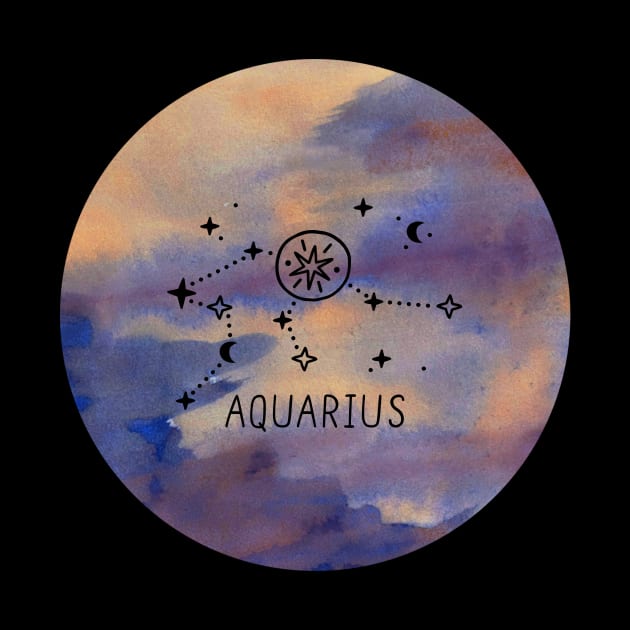 Aquarius Zodiac by Nanouche