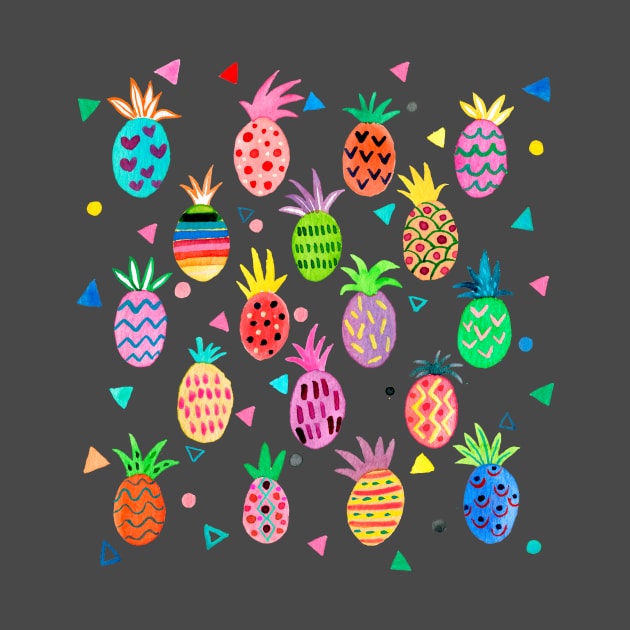 Geo Pop Pineapples by ninoladesign