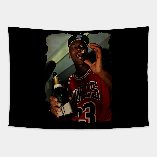 MJ, Cigar Vintage Tapestry by CAH BLUSUKAN