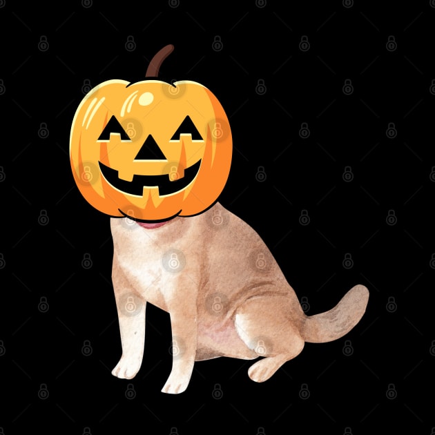 labrador retriever is a Jack-o-Lantern by Aldrvnd