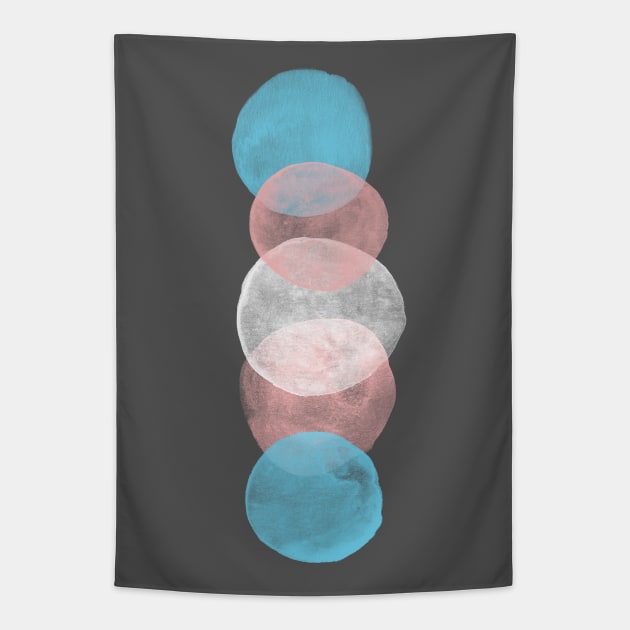 Trans Pride Bubbles Tapestry by inSomeBetween