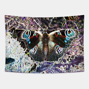 Pixelated Butterfly Tapestry