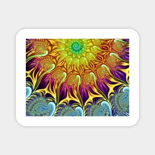 Colourful rays or petals Magnet