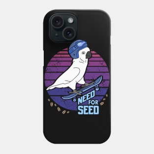 Need for Seed - skater Cockatoo doodle Phone Case