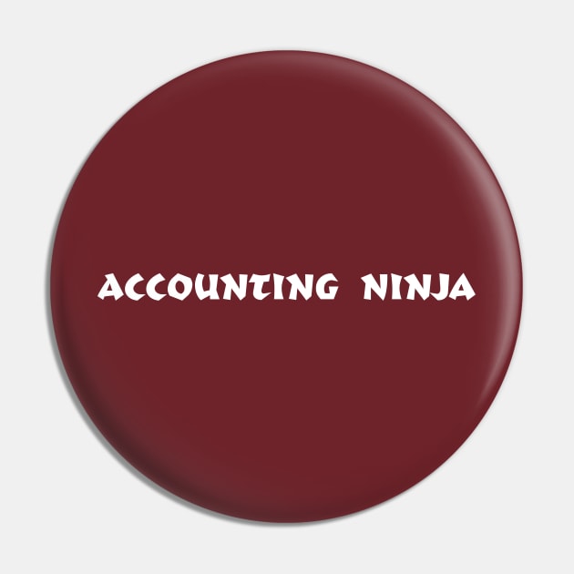 Accounting Ninja Pin by spreadsheetnation