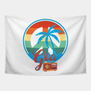 Goa India Tourist Hippie Beach Tapestry