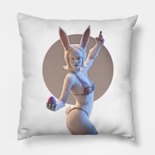Naughty Easter Bunny Pillow