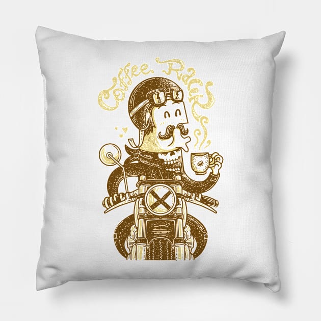 Coffee Racer Pillow by quilimo