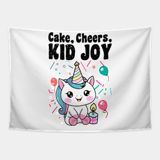 Cake cheers kid joy Tapestry