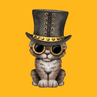 Cute Steampunk Kitten T-Shirt