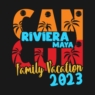 Cancun 2023 Riviera Maya Summer Family Couple Matching Holiday T-Shirt