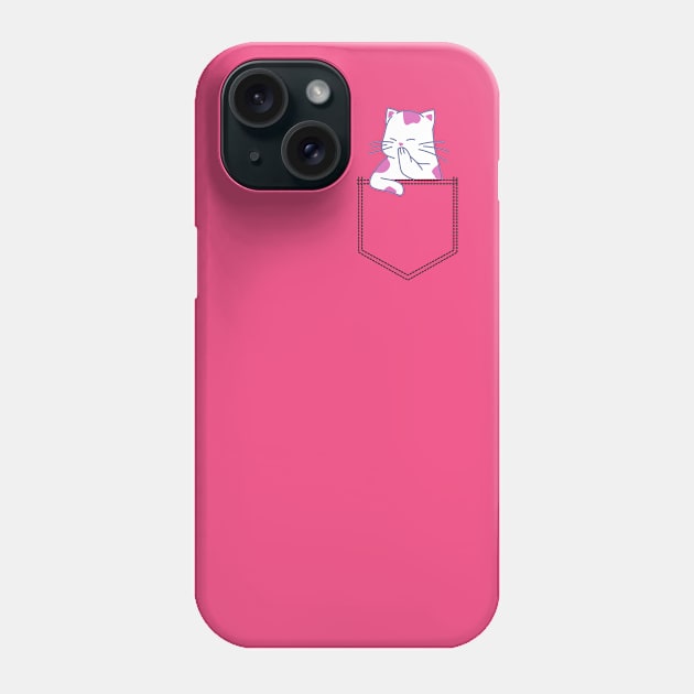 Cat in a Pocket Phone Case by Nada's corner