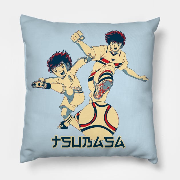 Captain Tsubasa Popart Pillow by masnono