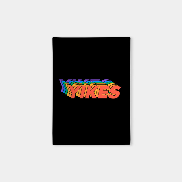 YIKES - Gay Pride - LGBT Rainbow Typographic