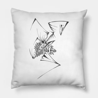 135 Unique Black White Abstract Pillow