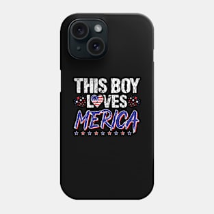 Merica Boy 4th Of July Phone Case