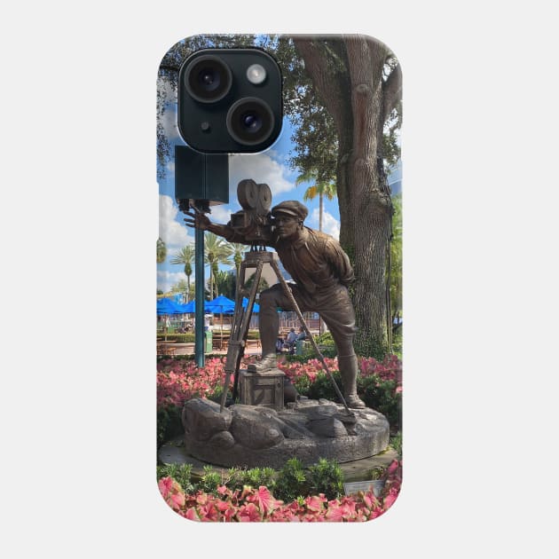 Hollywood Studios Filmmaker Statue Accessories Phone Case by Disney Tips Guy