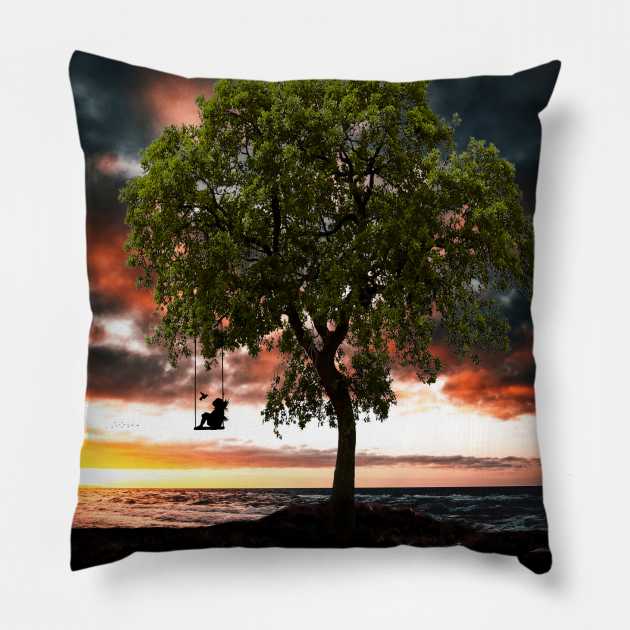 Tree of Life Pillow by sherifarts