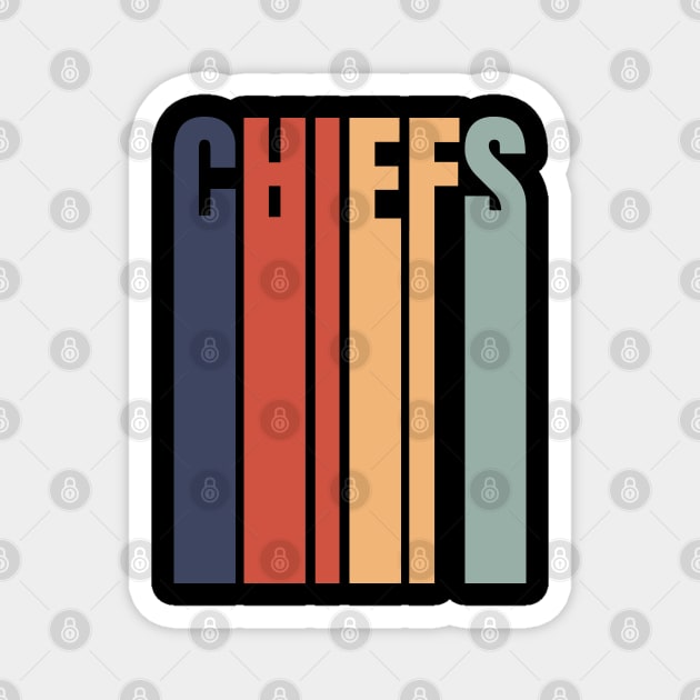 Chiefs Retro Magnet by FootballBum