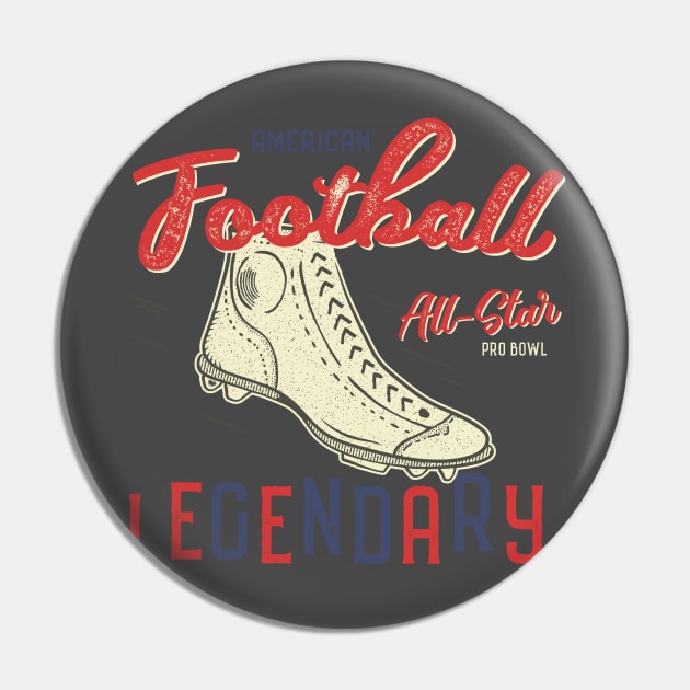 American Football All-Star Legendary Pin by CB Creative Images