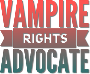 Vampire Rights Advocate (Coral to Teal) Magnet