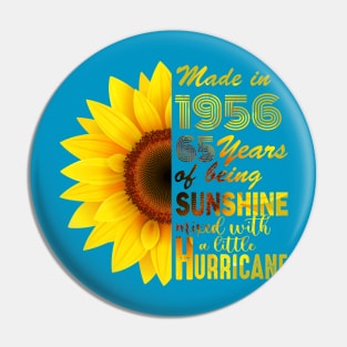 Vintage 1956 Sunflower 65th Birthday Awesome Gift Pin