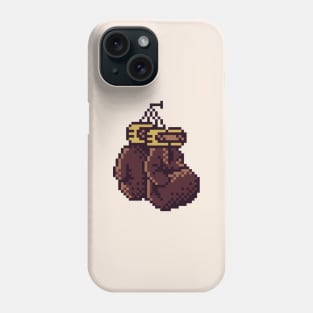 Old Boxing Gloves Pixel Art Gold GB Palette Phone Case