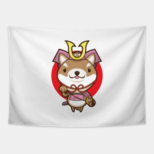 Samurai Shiba inu Tapestry