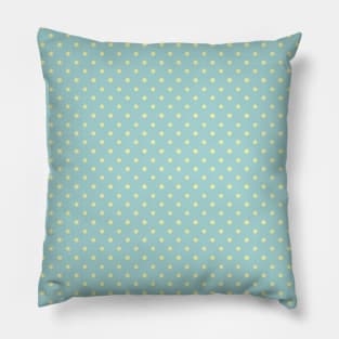 Retro Pattern Neck Gator Aqua and White Dot Pillow