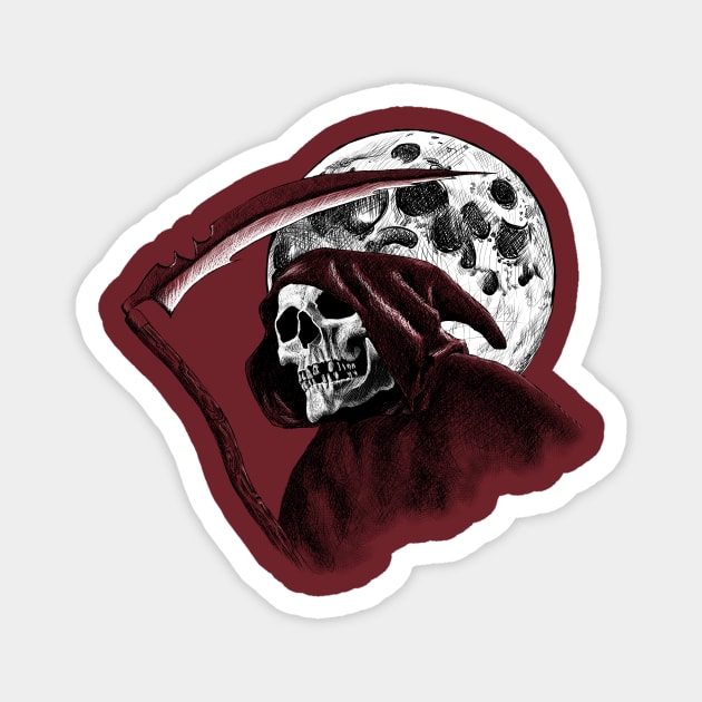 Halloween Grim Reaper Magnet by SuspendedDreams