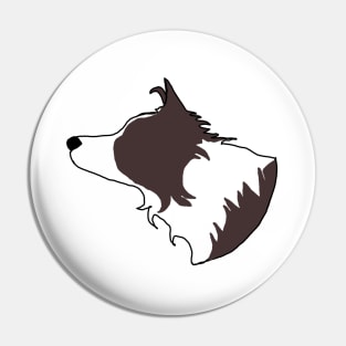 Brown border collie Pin