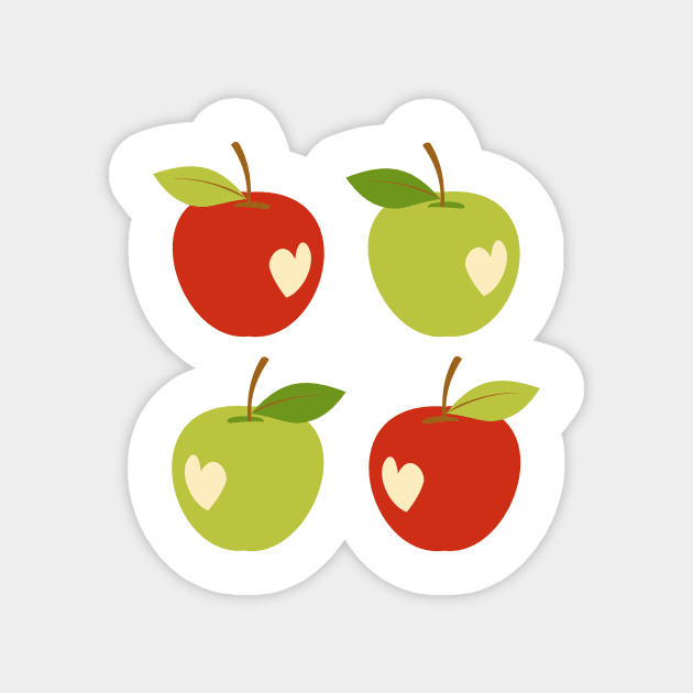Bitten apples Magnet by petitspixels