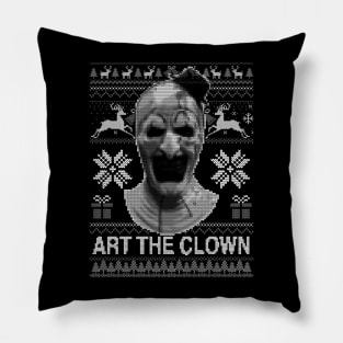 Art The Clown Ugly Christmas Pillow