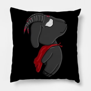 Satanic Grey Flying Goat Pillow