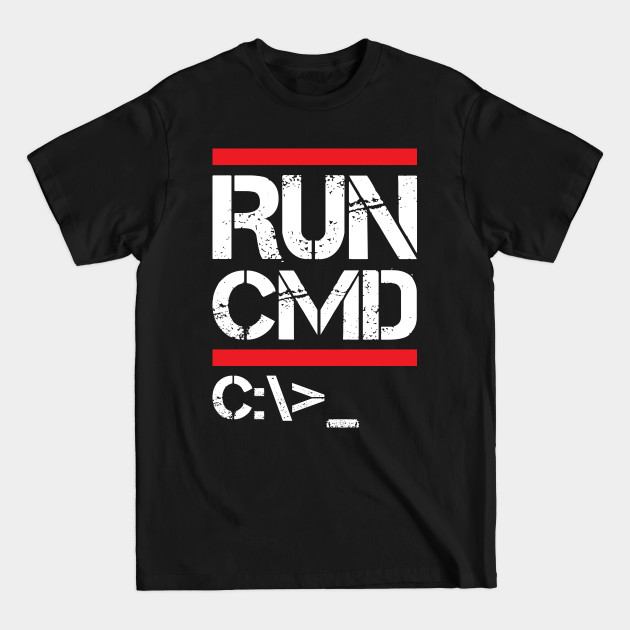 Disover Run CMD C:\> - Hacker - T-Shirt