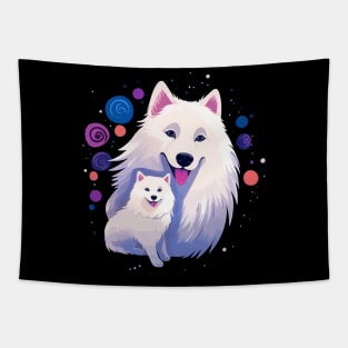 Samoyed Mothers Day Tapestry