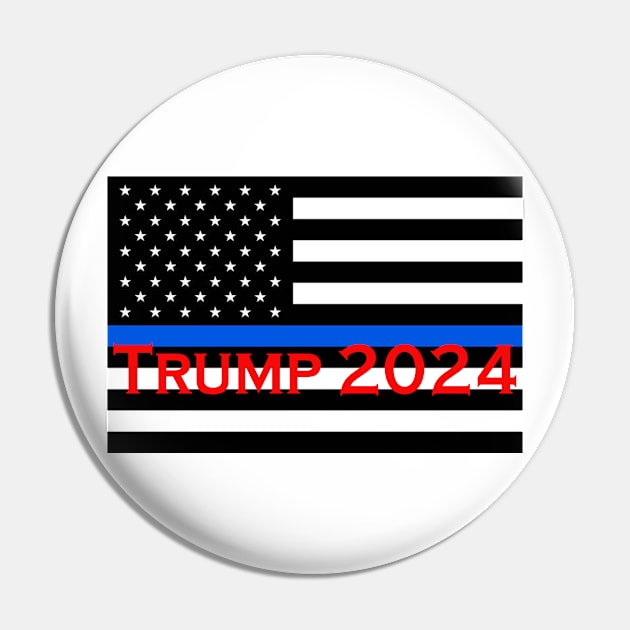 Thin Blue Line Trump Pin by PatriotGear