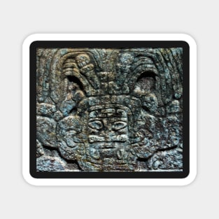 Mayan Stone Sculpture from Chichen Itza Magnet