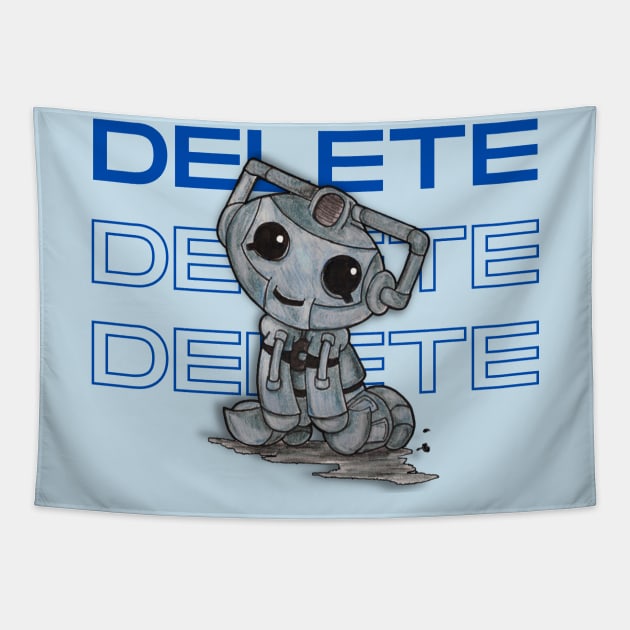 Doctor Who Cyberman Tapestry by Alt World Studios