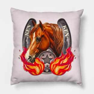 Ken's Patriarchy Horse Pillow