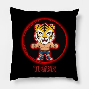 tiger wrestler Pillow