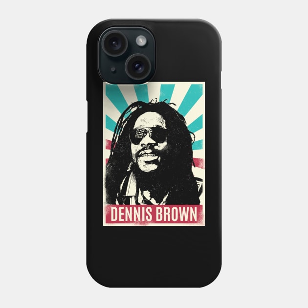 Vintage Retro Dennis Brown Phone Case by Bengkel Band