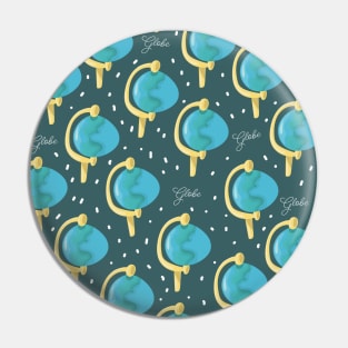 Globe pattern Pin