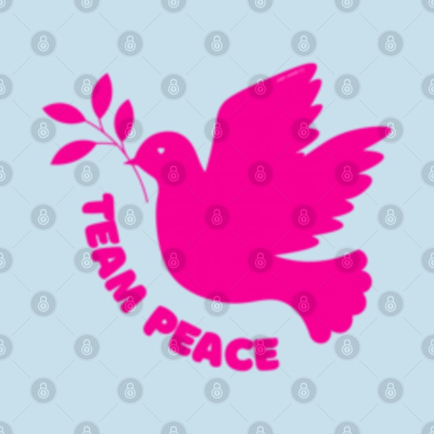 Team Peace Pink By Abby Anime(c) by Abby Anime